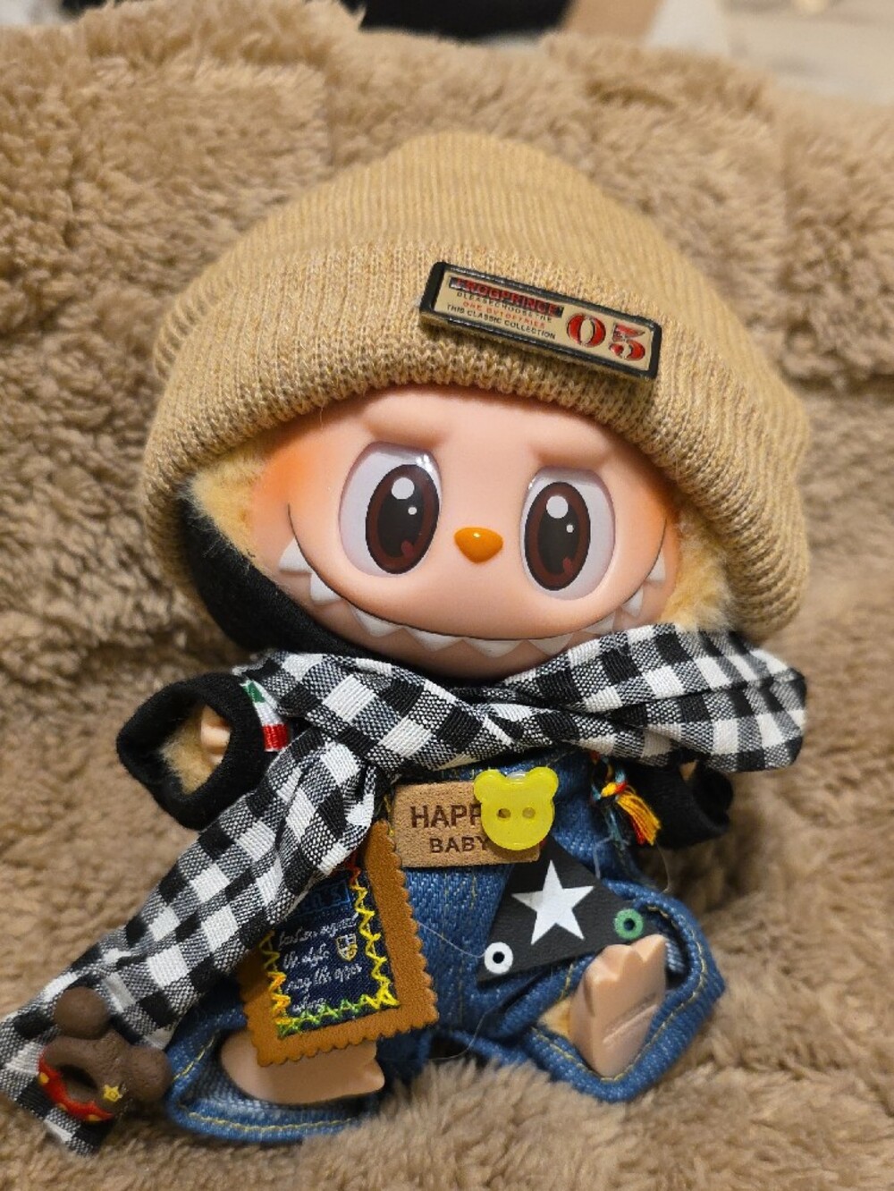 Kids Beanie and Accessory Outfit For Labubu.